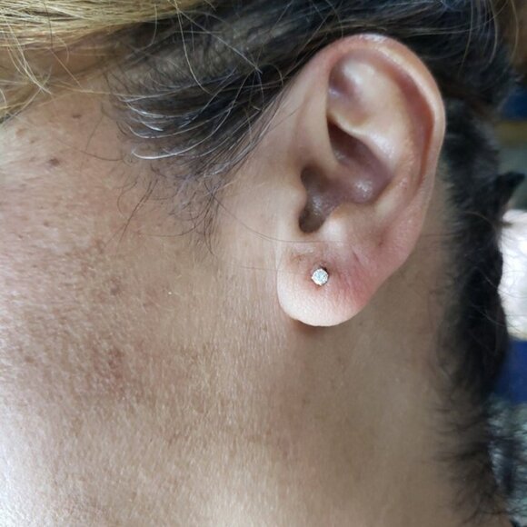 14Kt Gold 0.20 Ct Lab Grown Diamond Stud Earrings  14Kt Gold 0.20 Ct Gold Lab Grown Diamond Stud Earrings